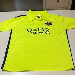 Source Unknown Neon Yellow Kids Soccer Jersey